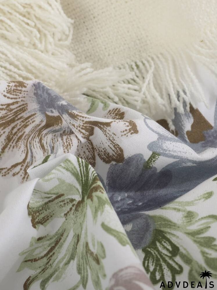 Flower Print Bedding Set Without Filler