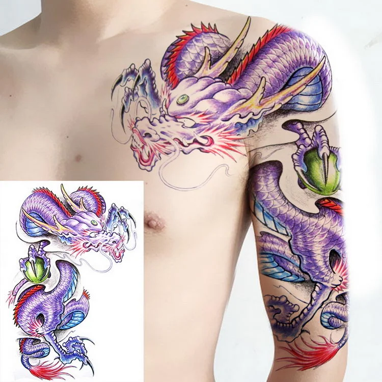 tatoos temporales for men shoulder tattoos dragon black large tattoo and body art sticker boys tattoo tribal designs mens decals