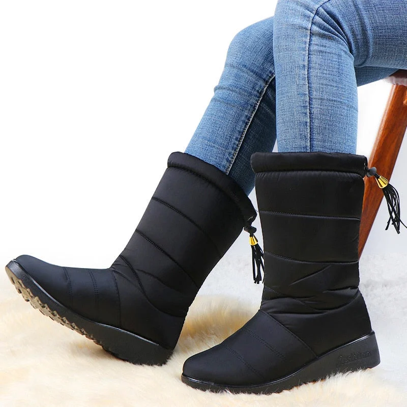 Women Boots Women's Winter Shoes Keep Warm Shoes Woman Waterproof Ladies Snow Boots For Women Winter Boots Heels Botas Mujer