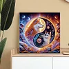 Tai Chi Bagua Katze und Hund - speziell geformtes Diamantgemälde - 30*30cm