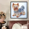 5D bricolage partiel forme sp&eacute;ciale foret diamant peinture kit d&eacute;cor chien30x30cm