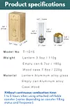 T-1D15 Gas Lantern - Refillable Outdoor Camping Tent Atmosphere Light Set