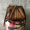 Retro Tassel Genuine First Layer Cowhide Shoulder Bag Handbag