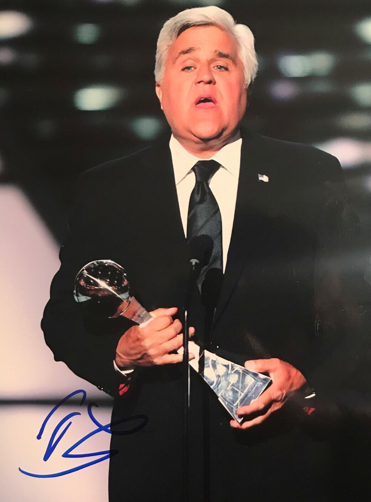 Jay Leno The Tonight Show Host Comedian Signed 8x10 Autographed Photo Poster painting COA N1