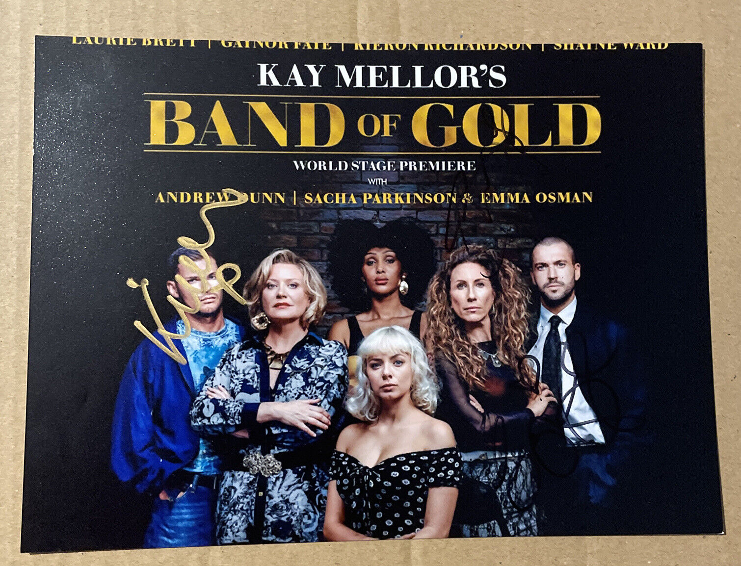 Band Of Gold 8x6 Photo Poster painting Signed By Gaynor Faye , Kieron Richardson & Shayne Ward