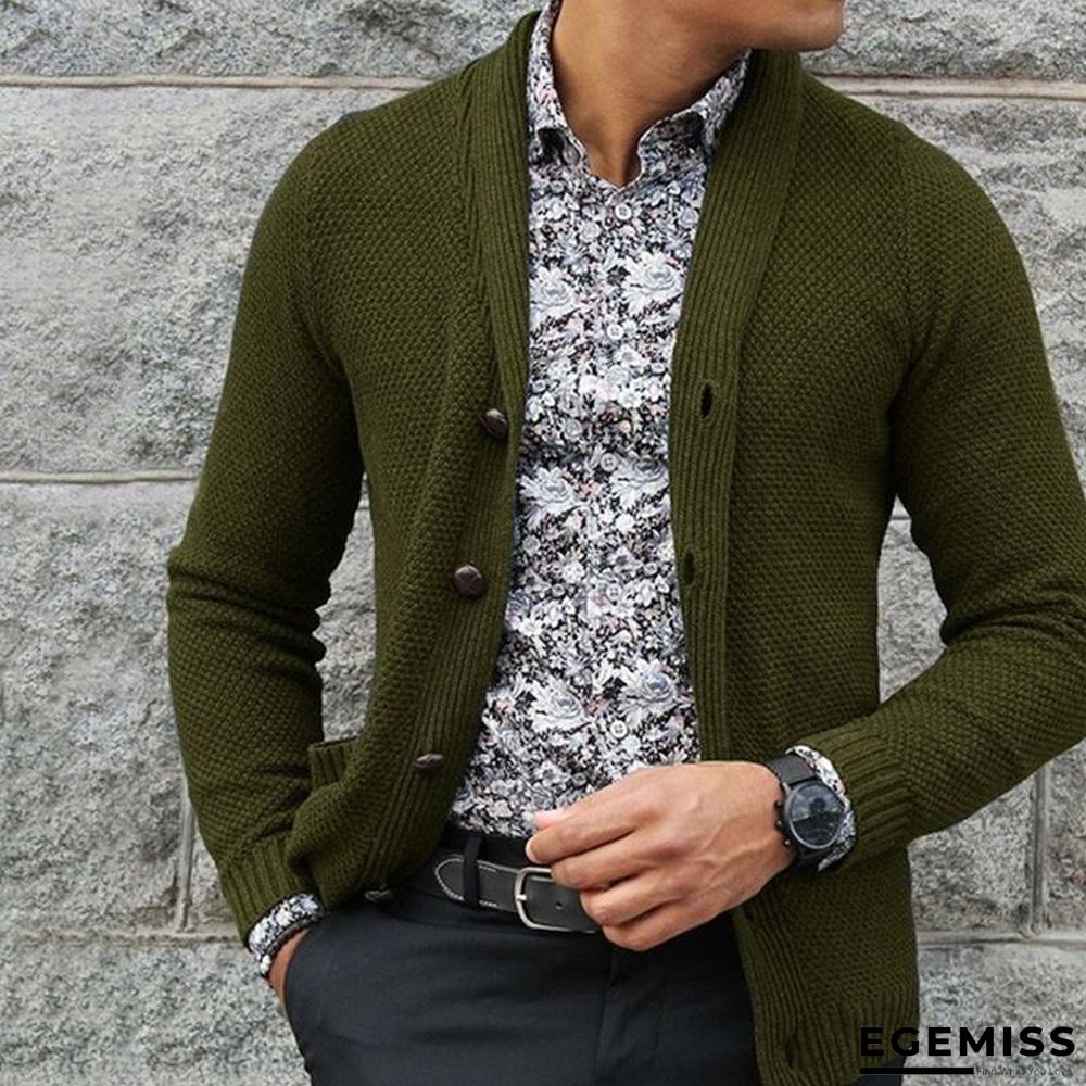 Men's Cardigan Single-breasted Sweater | EGEMISS