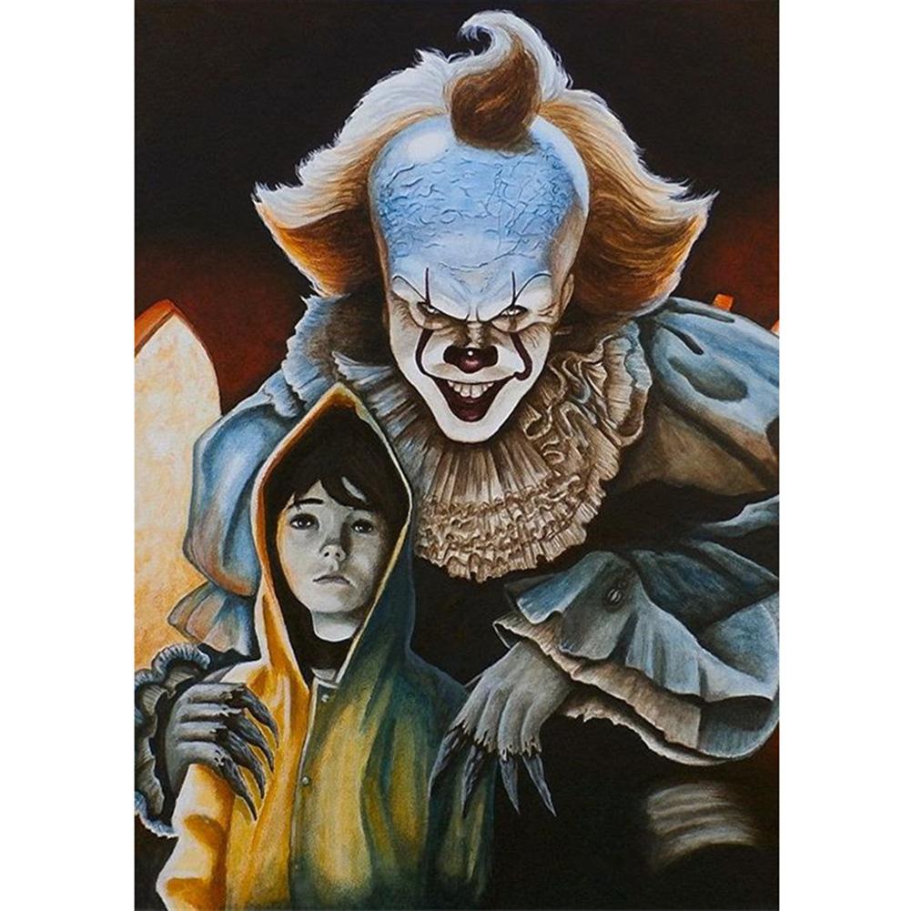 

30*40CM - Clown - Round Drill Diamond Painting, 501 Original
