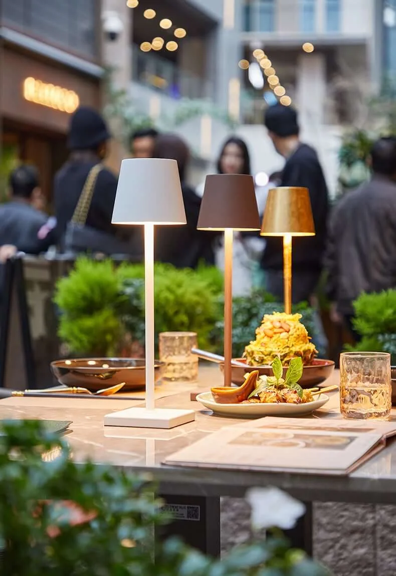 LED Cordless Table Lamp｜Outdoor Rechargeable Battery Table Lamp For Restaurant Or Reading - vzzhome