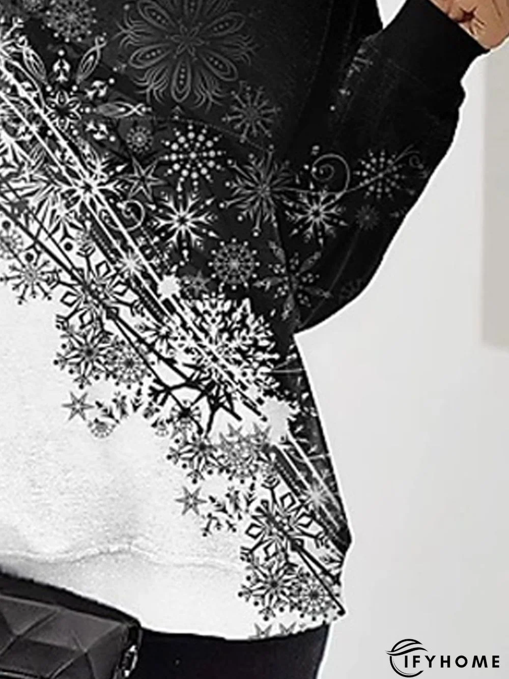 Floral Casual Crew Neck Loosen Sweatshirt | IFYHOME