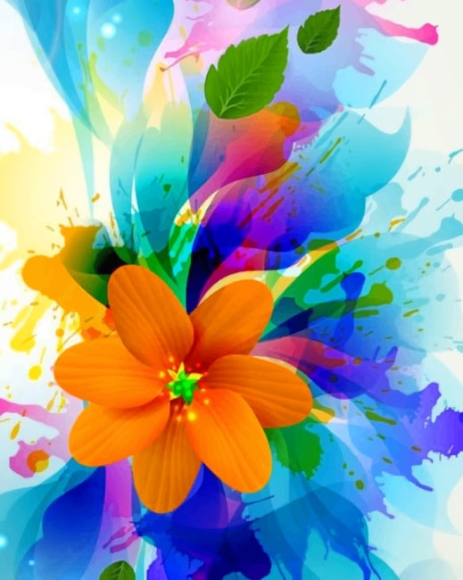 

Colorful Flower – Paint By Numbers - 40*50CM, 501 Original