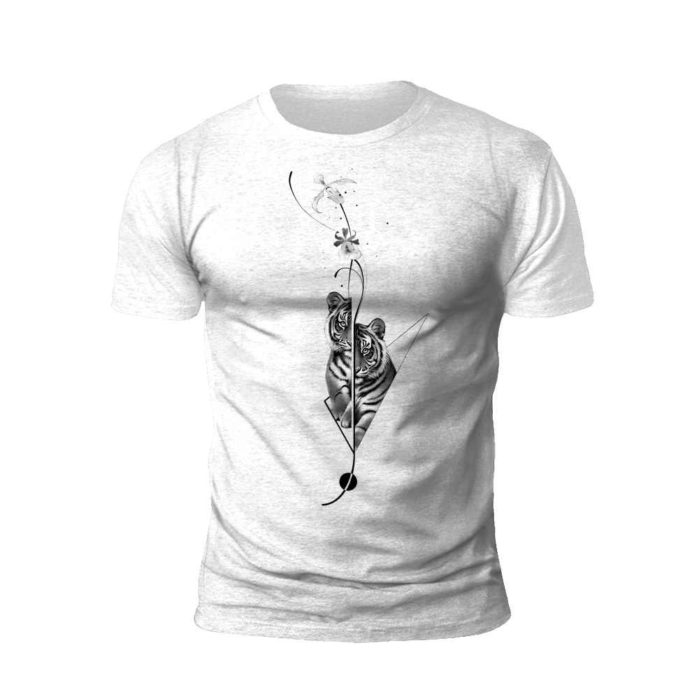 Tiger's Grace: A Blend of Wild and Delicate T-shirt