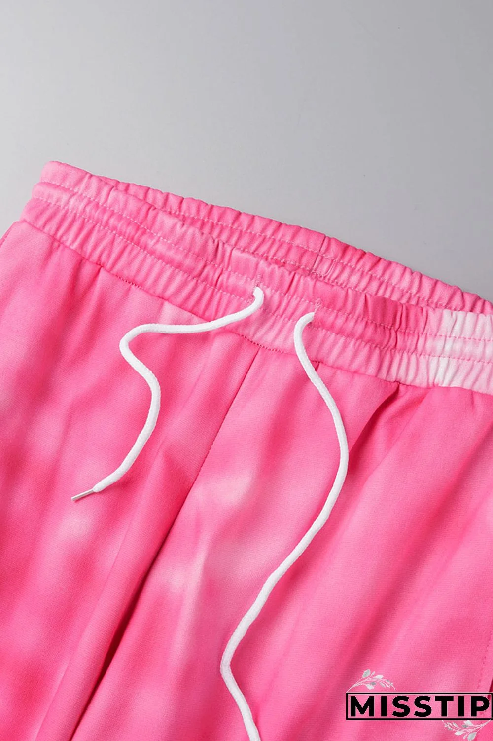 Pink Casual Street Print Patchwork O Neck Long Sleeve Two Pieces