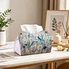 Jungle Birds DIY PU Diamond Painting Tissue Box Kit Desktop Tissue Holder with Rhinestone Diamond Desk Decorative Tissue Box for Adults Desktop Storage Organizer