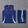 2025/2026 Flamengo Pre-Match Dark Blue Training Vest+Shorts Football1:1 Thai Quality