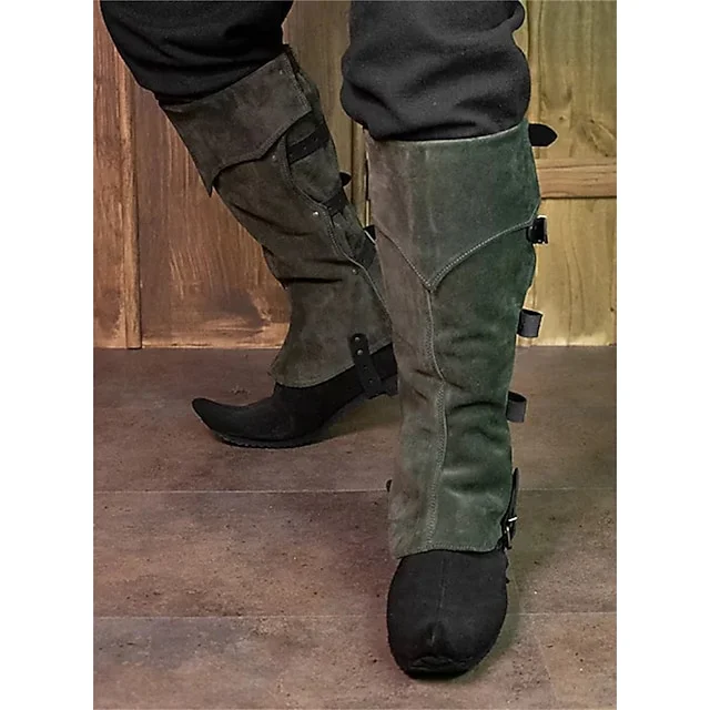 Medieval Renaissance Leg Warmers Gaiters Boot Covers Pirate Viking Ranger Elven Archery Fancy Dress Men's Unisex Pirate Fantasy Masquerade Party / Evening Adults' Shoe Cover