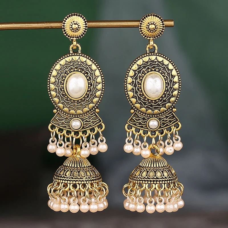 Bohemian Earrings Ethnic Heart Water Drop Earrings