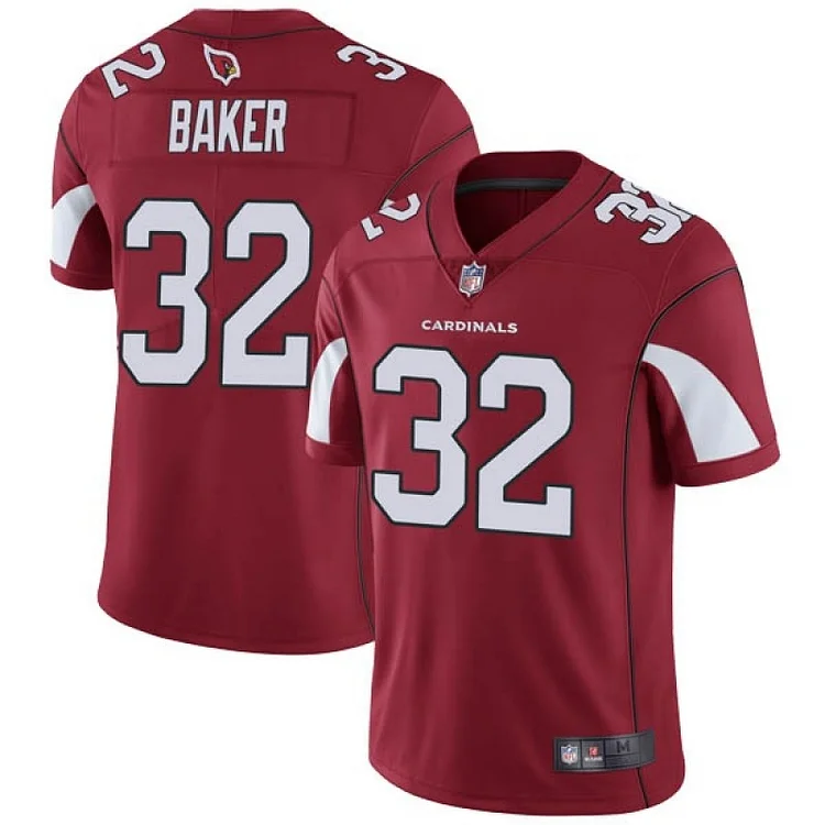 Men's Arizona Cardinals #32 Budda Baker White/Red Vapor Untouchable Limited Stitched Jersey