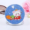 DIY Double Sided Special Shape Diamond Painting Compact Mirror Kit((Christmas Animal)