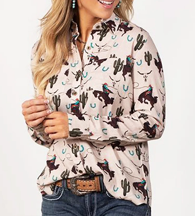 Rock & Roll Cowgirl Rope N Ride Top