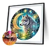 Wolf - Rundbohrer Diamant Malerei - 30 * 30cm