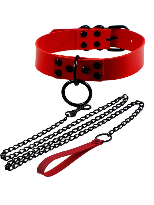 O-shaped Traction Rope Collar - Rose Toy