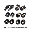 AMK TRX4 Brass Counterweight Black Coating Portal Axle Housing for 1/10 RC Crawler TRX6 TRX4 Upgrade Parts (6 in 1 Set)