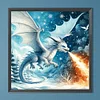 Diamond Painting-DIY Full Round Drill Dragon and Christmas tree(40*40CM)