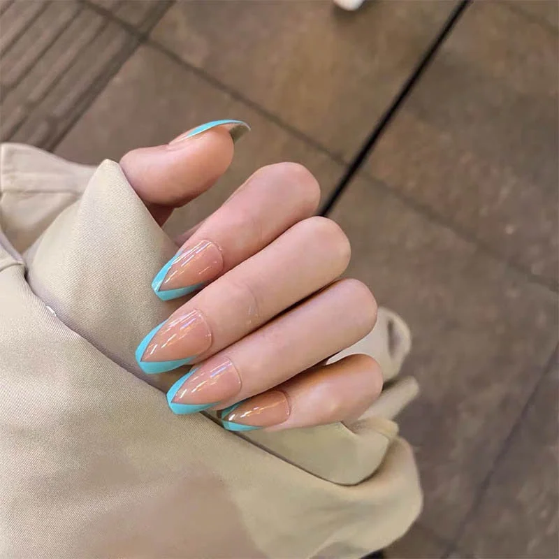 24pcs stiletto false press on nails matte Black color Leopard Wear Finished product wearable full cover acrylic nails products-Nail Inspo