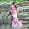 Maternity Summer Elegant Photo Shoot Pregnant Shoulderless Dress