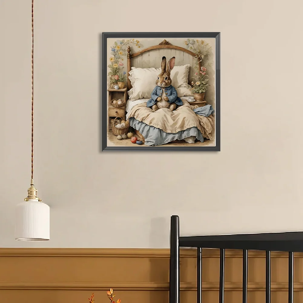 Diamond Painting - Full Round Drill - Rabbit(Canvas|40*40cm)