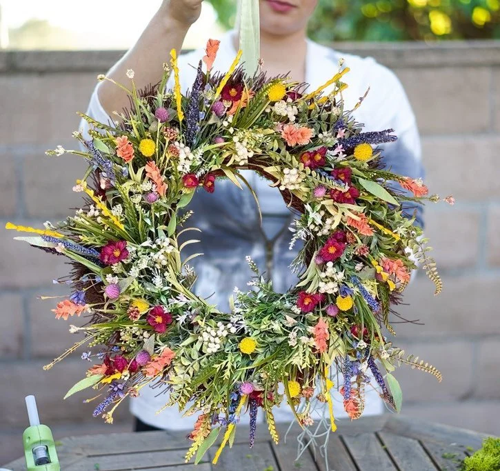 Texas Wildflower wreath