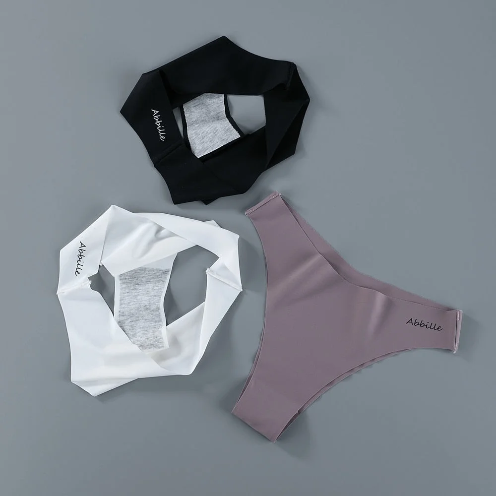 Seamless Women Pantys Girls Thongs Low Waisted Soft Woman Panties Briefs Fashion Solid Colors M-XL Sexy Underpants For Women New