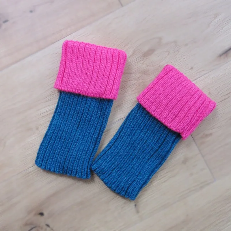 Leg Warmers Women Crochet Knitting Legging Colorful Plus Velvet Thicker Womens Sweet Lovely Soft Warm All-match Solid Leisure