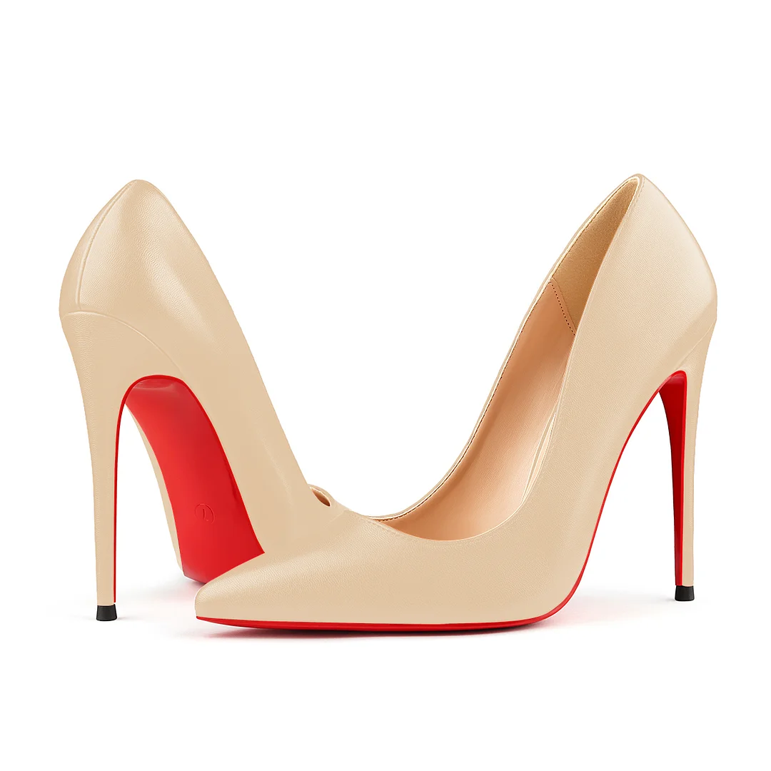 120mm Women's Red Bottom High Heels Party Wedding Matte Pumps-MERUMOTE