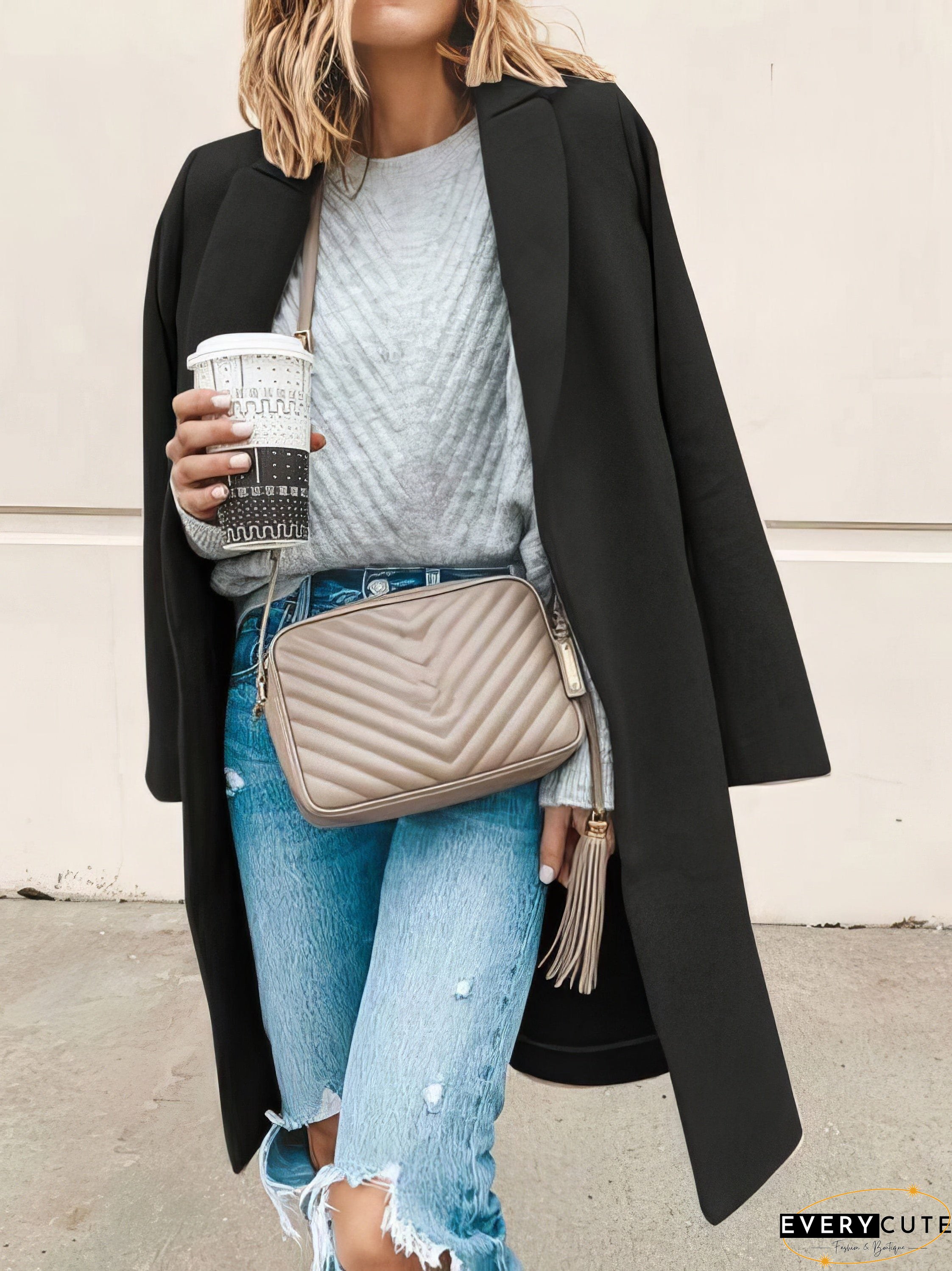 Preppy Plaid Coat