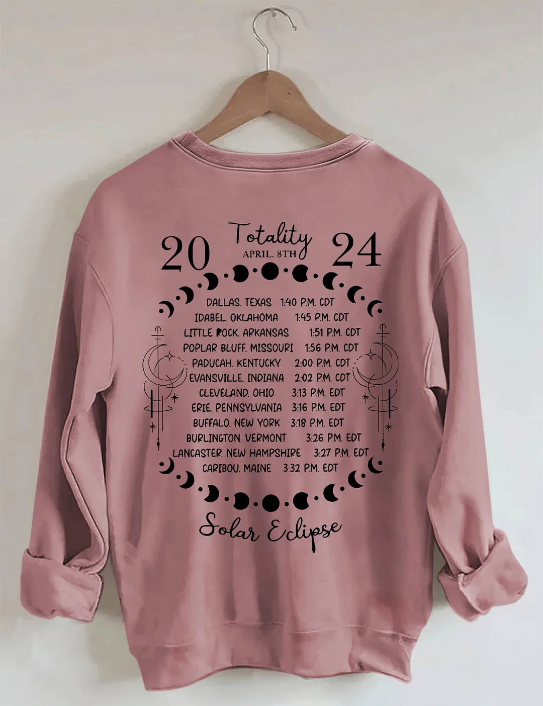 Total Solar Eclipse April 8th 2024 Sweatshirt