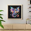 Crystal Dragon Colorful Neon Animals -14CT Stamped/Counted Cross Stitch 30*30cm tapestrymarket
