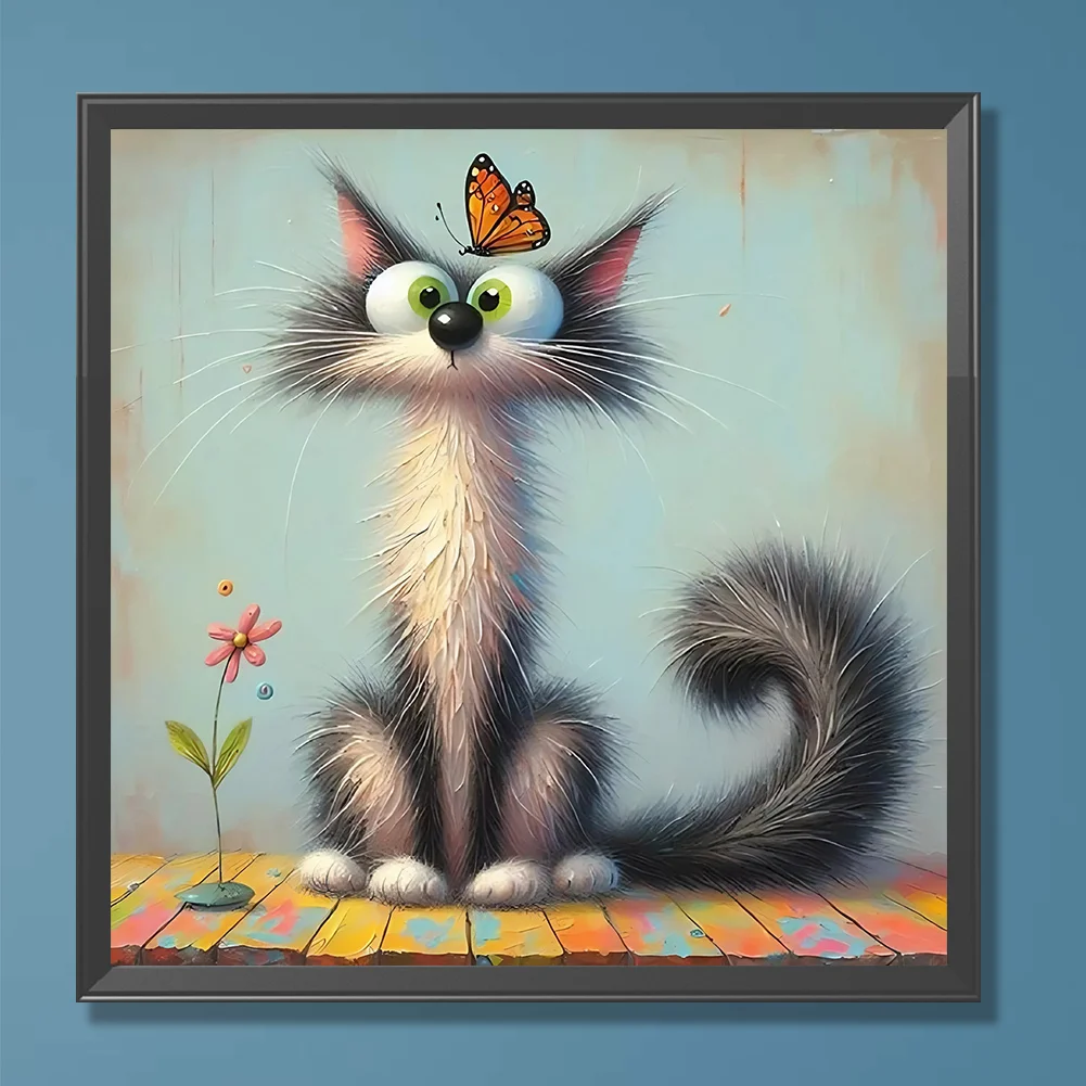 Diamond Painting - Full Round Drill - Cat (Canvas|40*40cm)