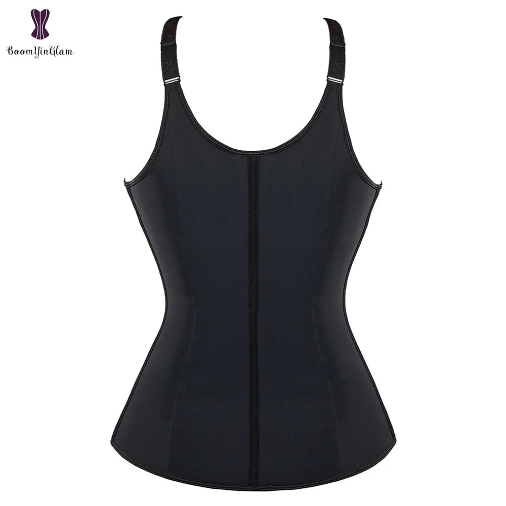 Corset 9 Steel Bones Latex Vest Waist Trainer Orthopedic Korset Slimming Belt Modeling Strap Shapers