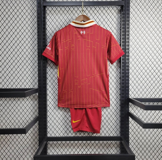 24/25 Liverpool Home Kids Kit Football Jersey Thai Quality