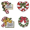 DIY Christmas Wreath Wall Hanging Cross stitch Kit - 11CT Stamped