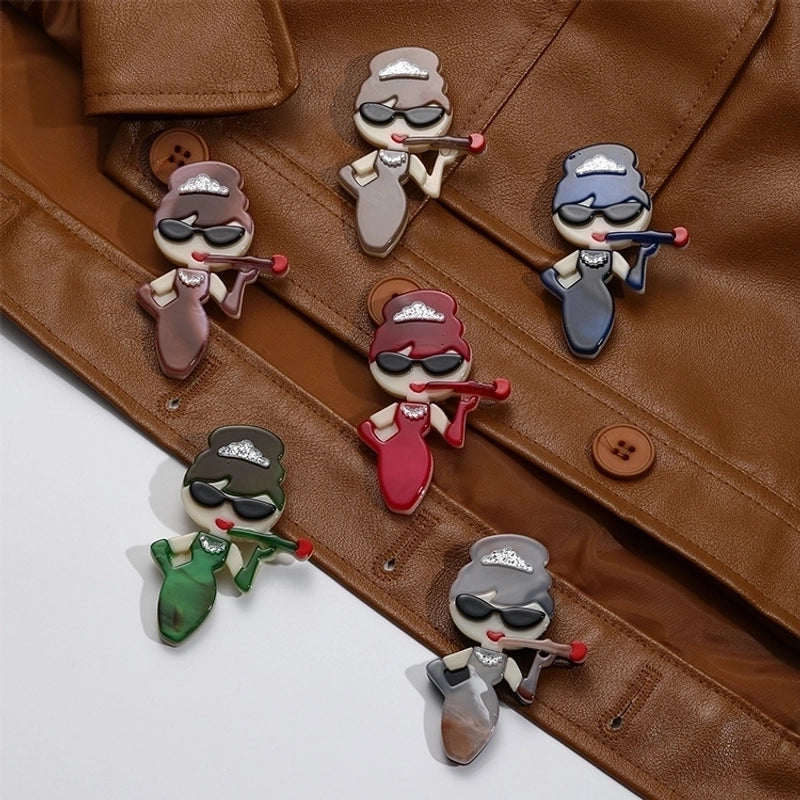 Fashion Pin Cartoon Arylic Women’S Brooches