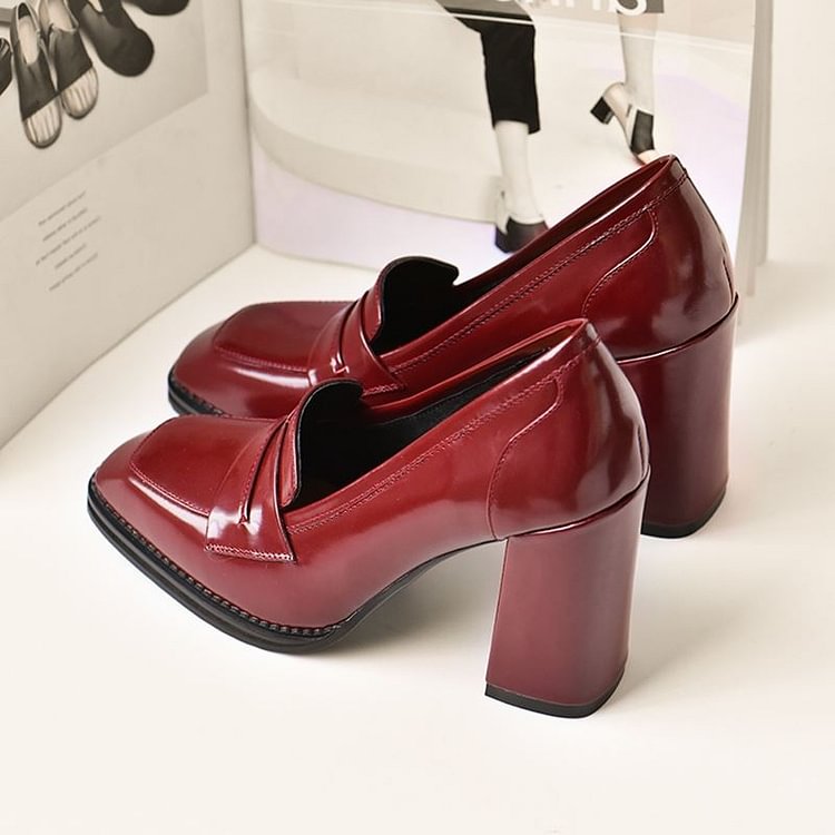 womens square toe shoes