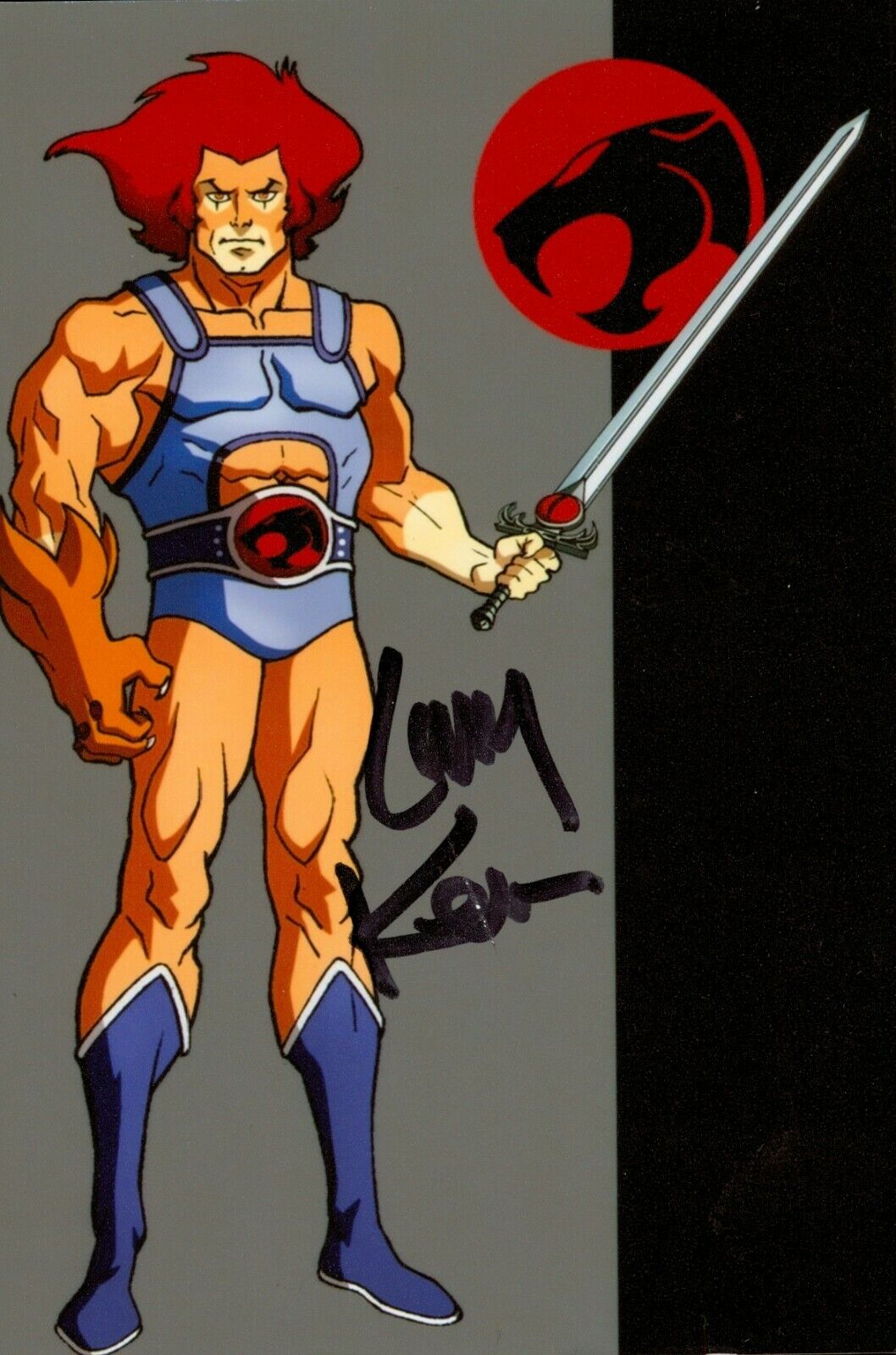 Larry Kenney Signed 6x4 Photo Poster painting Lion-O ThunderCats Autograph Memorabilia + COA