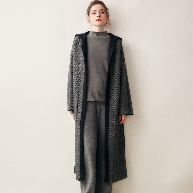 Quiet Luxury Women's Cashmere Coat REAL SILK LIFE