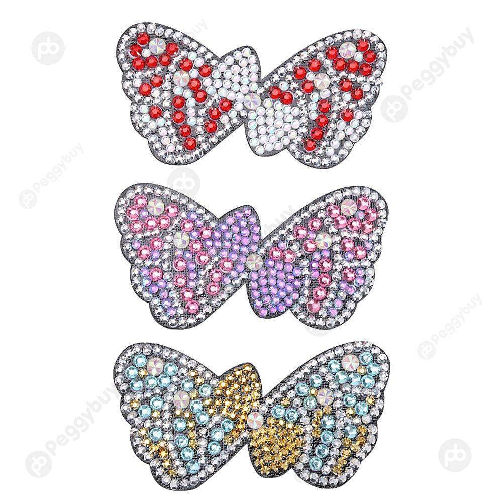 

3pcs Butterfly Hairpin-DIY Creative Diamond Fashion Accessories, 501 Original