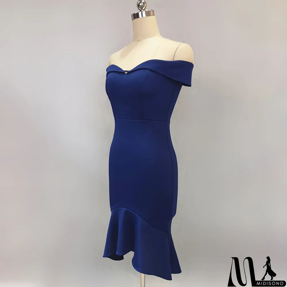 MidiSono - Women Spring Off Shoulder Mermaid Wedding Dress