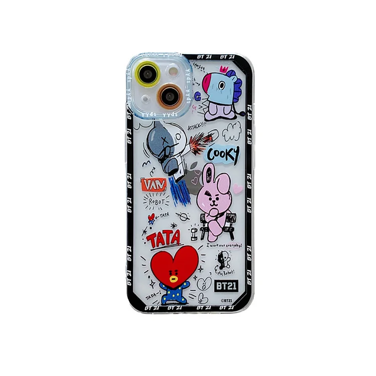 BT21 Painted Printed iPhone Case