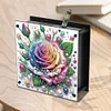 (US Local)Rose DIY Money Storage Box Diamond Painting Art Piggy Bank for Beginners