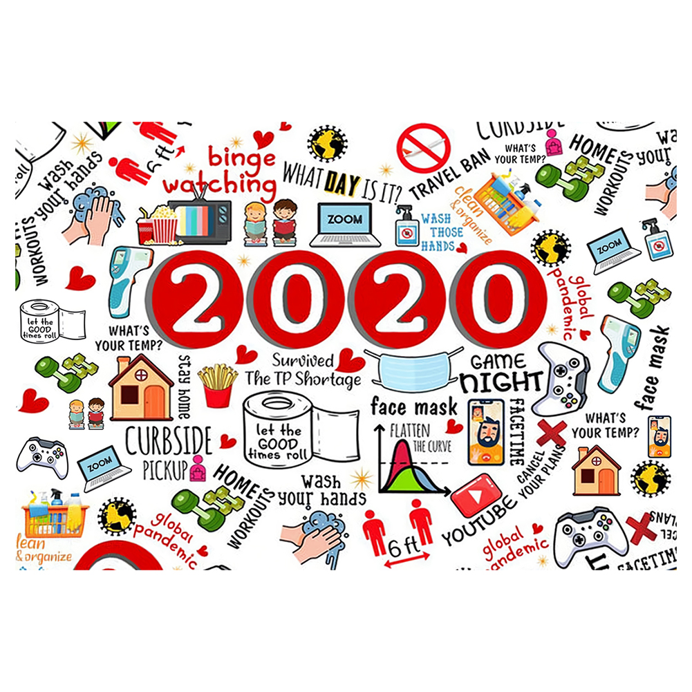 

2020 Fight The Epidemic - 11CT Stamped Cross Stitch - 60*40CM, 501 Original